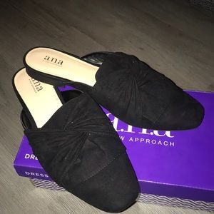 A.n.a Black Suede Flats